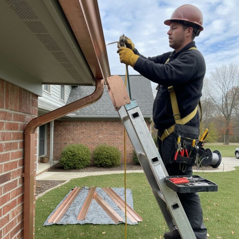 Copper Gutters Installation