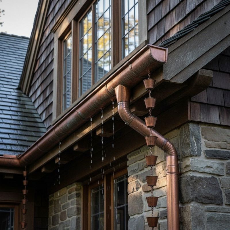 Why Copper Gutters Are A Premium Choice For Residential Homes